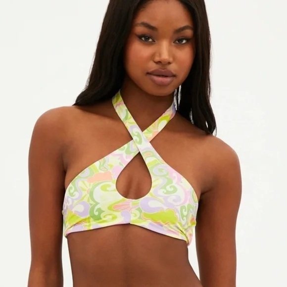 New Beach Riot Brandy Top Felicia Shorts in Psychedelic Sunshine 31122 - Picture 4 of 14